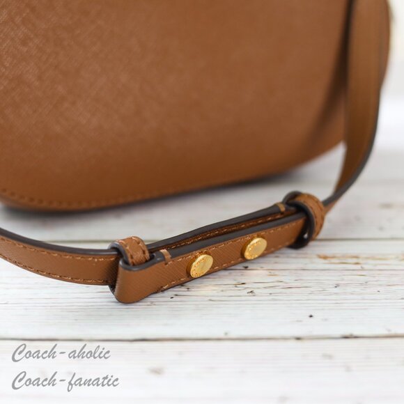 NWT Tory Burch Emerson Saffiano Leather Shoulder Bag in Moose - Picture 12 of 12